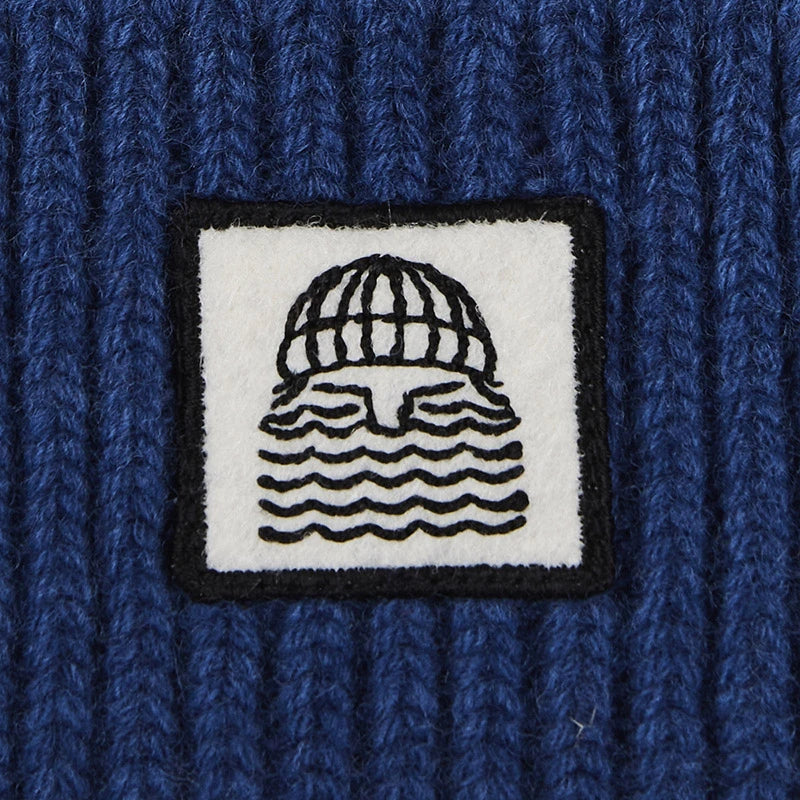 bonnet en laine mérinos bleu océan