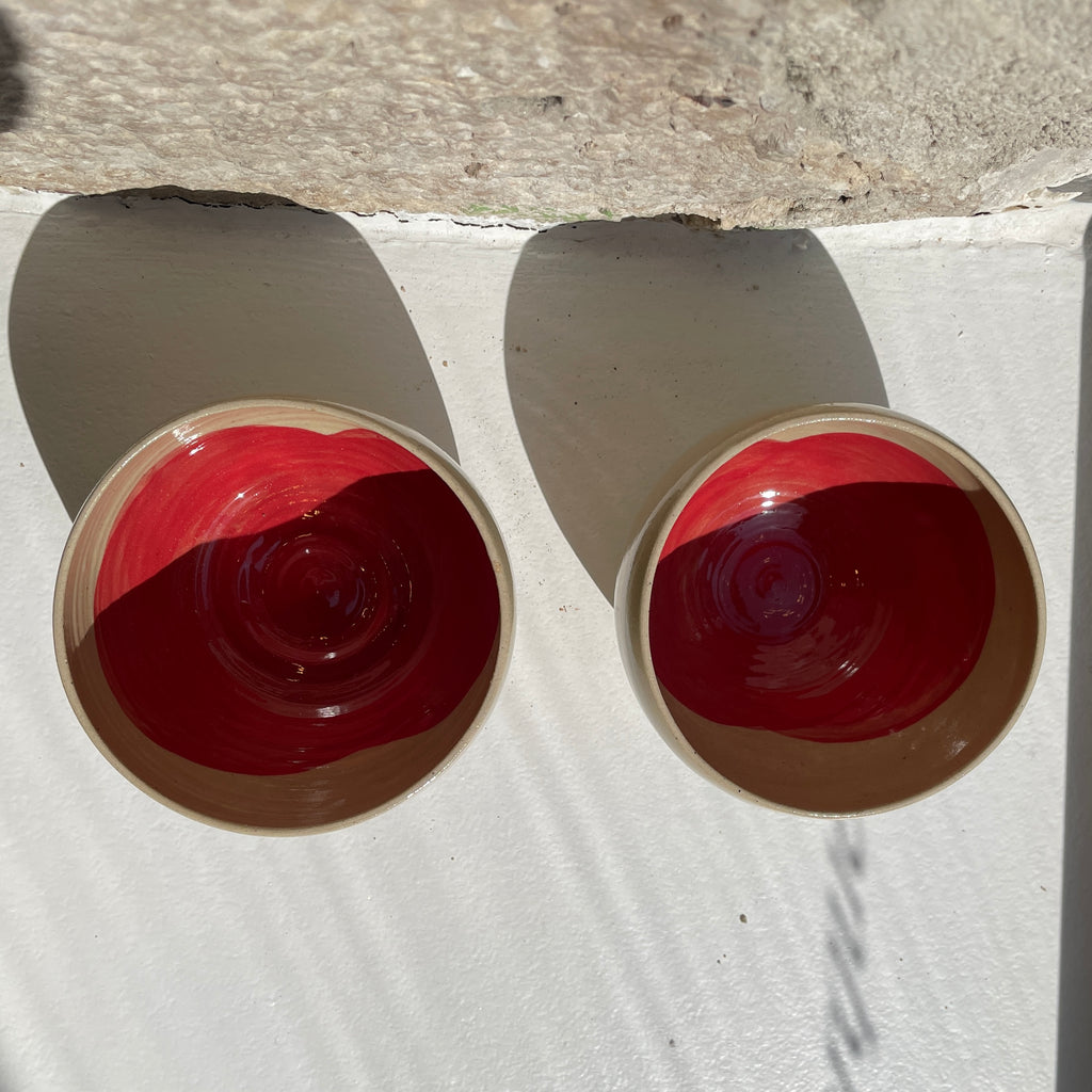 tasse à thé coeur rouge